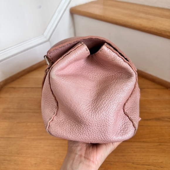 Fendi Purse Selleria Linda Bag w/ Sterling Silver Hardware & Bag Charm AUTH - Picture 9 of 13